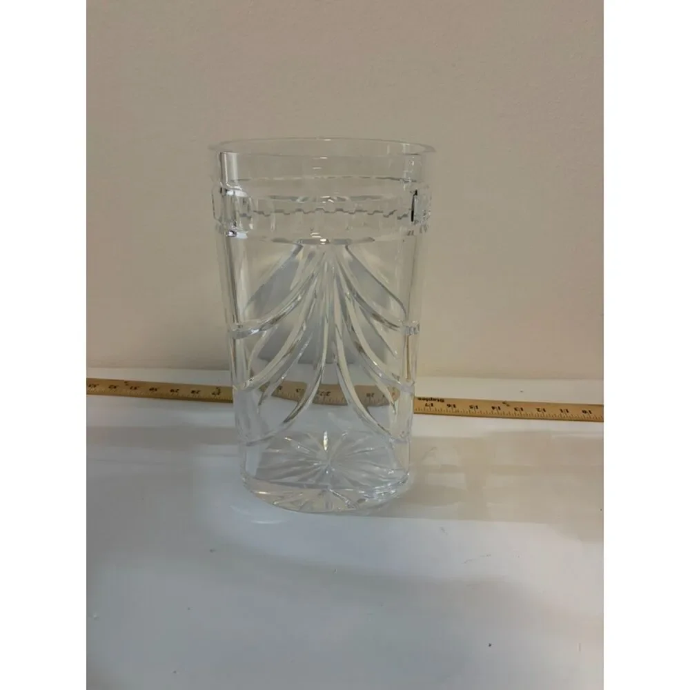 Waterford Crystal overture Oval Cut glass vase